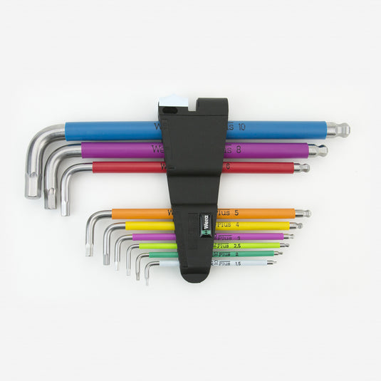 Wera Metric Multicolor Stainless Steel Ball End Hex L-key Set