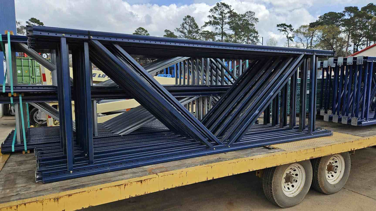 Blue Upright Racking 12' Pallet Rack Uprights Blue 144