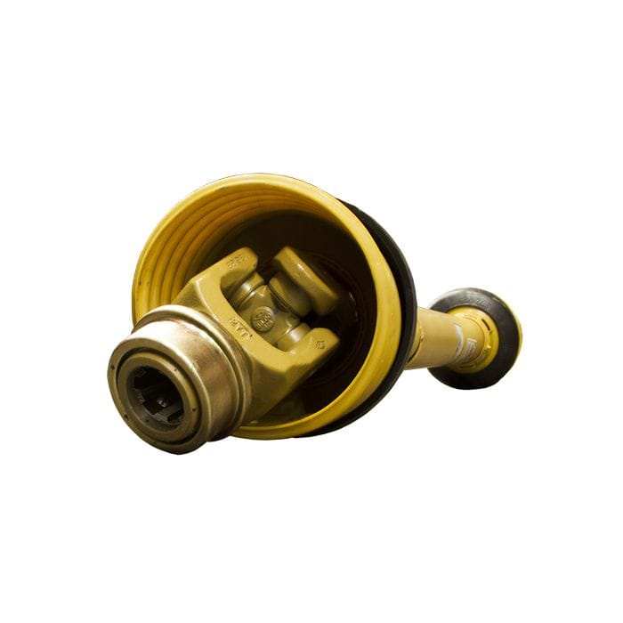 Heavy-duty metal PTO drive shaft, designed for high torque loads
Universal joints at both ends for secure and flexible power transmission
Splined yokes for a precise and firm connection to both the tractor PTO and generator input shaft
Durable black or metallic finish to prevent corrosion and wear
Reinforced structural components for long-lasting durability