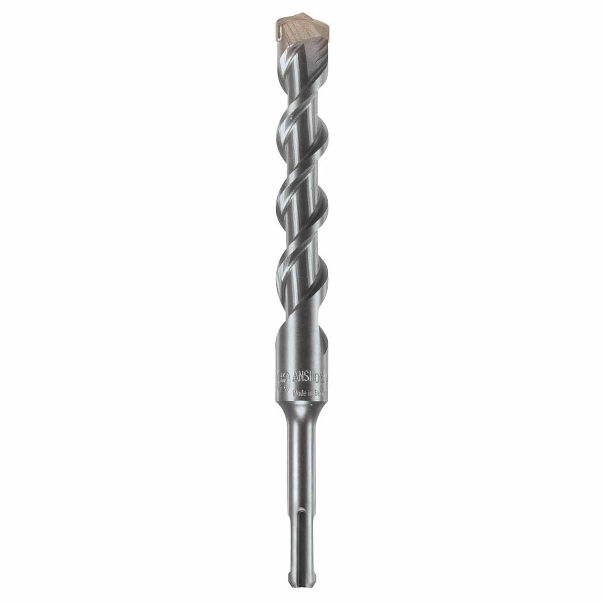 Bosch SDS-plus® Bulldog™ Rotary Hammer Bits with tungsten carbide tip and 4-flute design for reinforced concrete drilling.