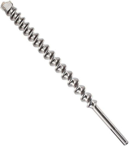 This is a vertical close-up of a bright red, cylindrical hole saw, designed for cutting large circular holes, with sharp teeth along its top edge. The side of the saw features the "DIABLO" brand logo in white vertical text, and a black hexagonal attachment point extends from the bottom center.