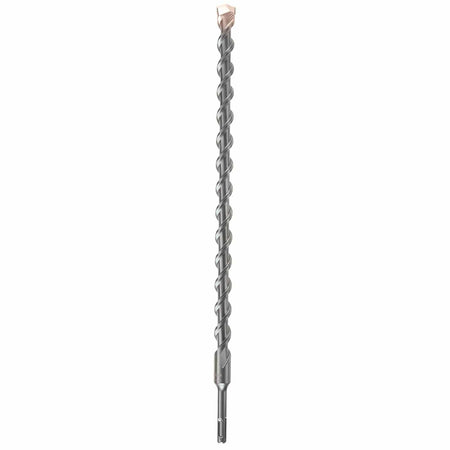 Bosch SDS-plus® Bulldog™ Rotary Hammer Bits with tungsten carbide tip and 4-cutter head for drilling reinforced concrete.