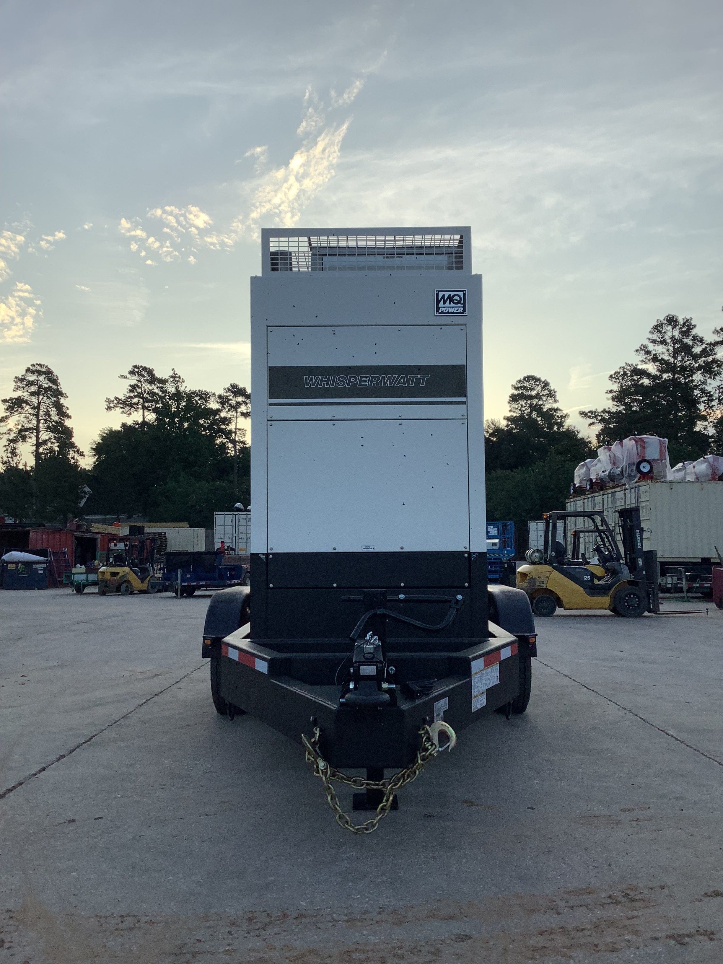 Front picture weth the trailer mounted generator.