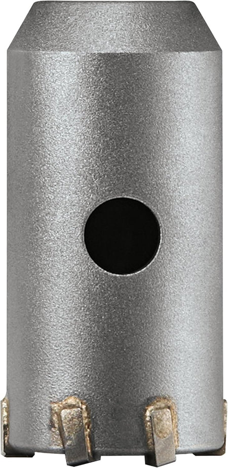 Bosch SDS-plus SpeedCore Thin-Wall Core Bits with tungsten carbide teeth and ejector hole for efficient hole cutting.