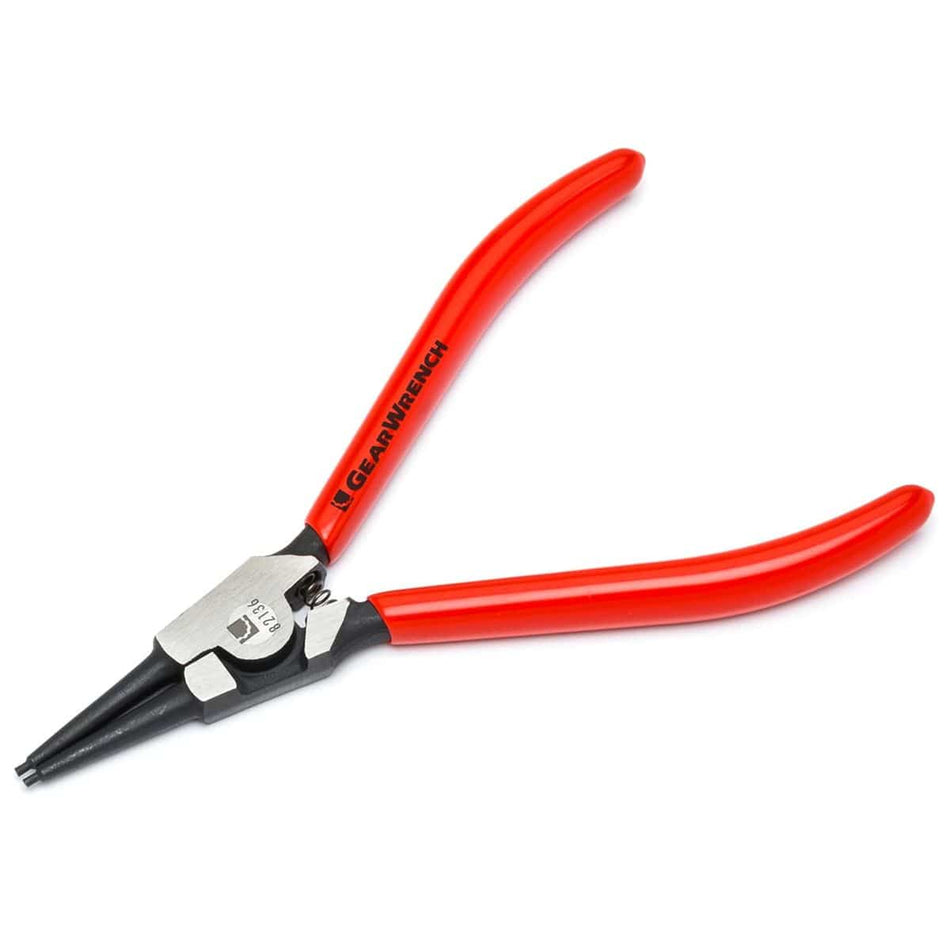 Gearwrench Snap Ring Pliers 82142 9 Inch Straight Fixed Tip (0.09 Inch External Retaining Fastener Automotive Tapered Jaw Alloy Steel Hand Tool)
