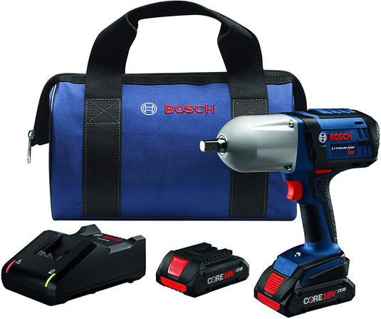 Bosch 18V High Torque Impact Wrench With Pin Detent Kit | Reconditioned