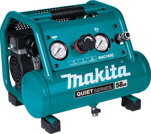 Makita Quiet Series 1/2 HP, 1 Gallon Compact, Oil‑Free, Electric Air Compressor