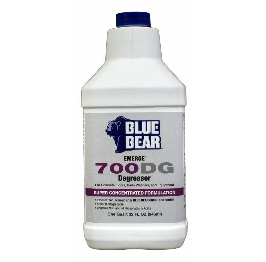 Blue Bear Emerge 700DG Degreaser bottle on a white background