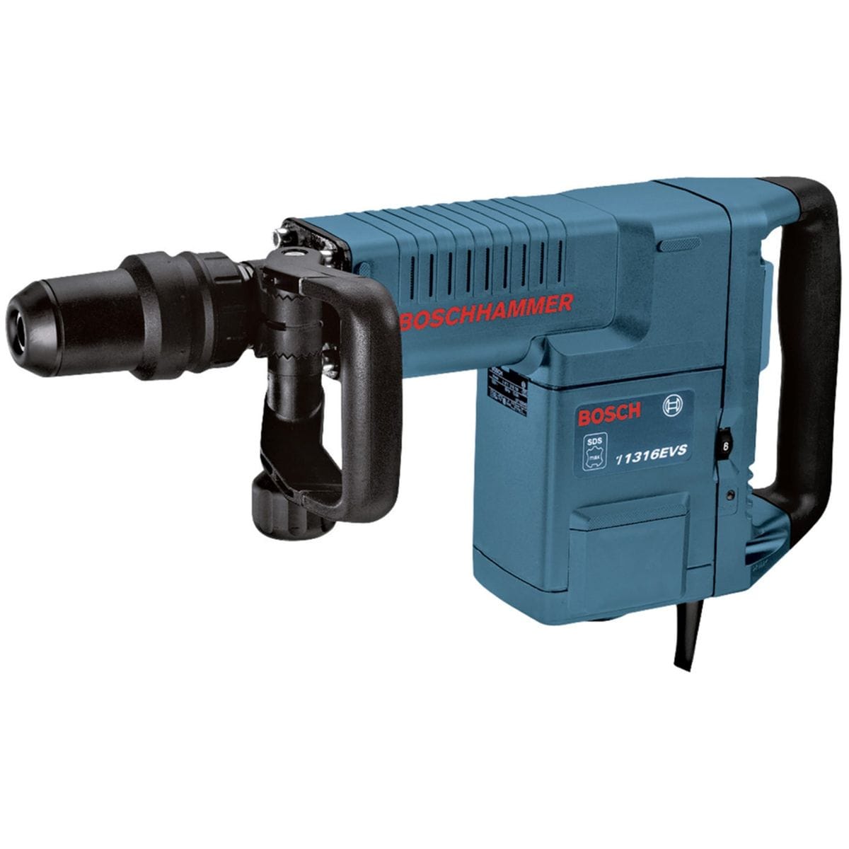 Bosch rotary hammer drill on a white background
