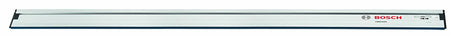 A direct side profile view of a single Bosch FSN1600 track saw guide rail.