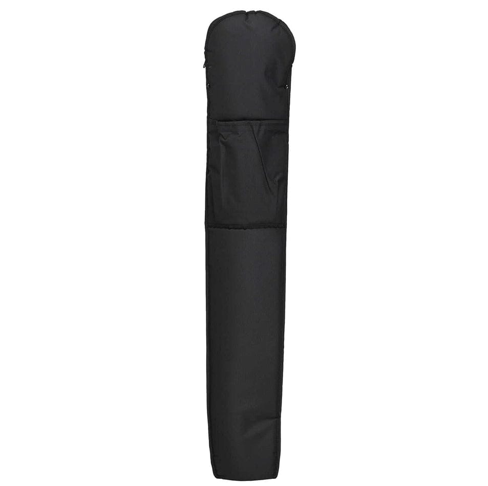 A long, black soft-sided carrying case with a shoulder strap and an external accessory pocket, designed for transporting the Magna-Trak locator.