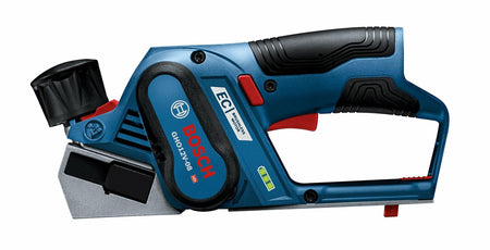 Bosch GHO12V-08N 12V Max Cordless Brushless Hand Planer with compact design for trimming and finishing wood.