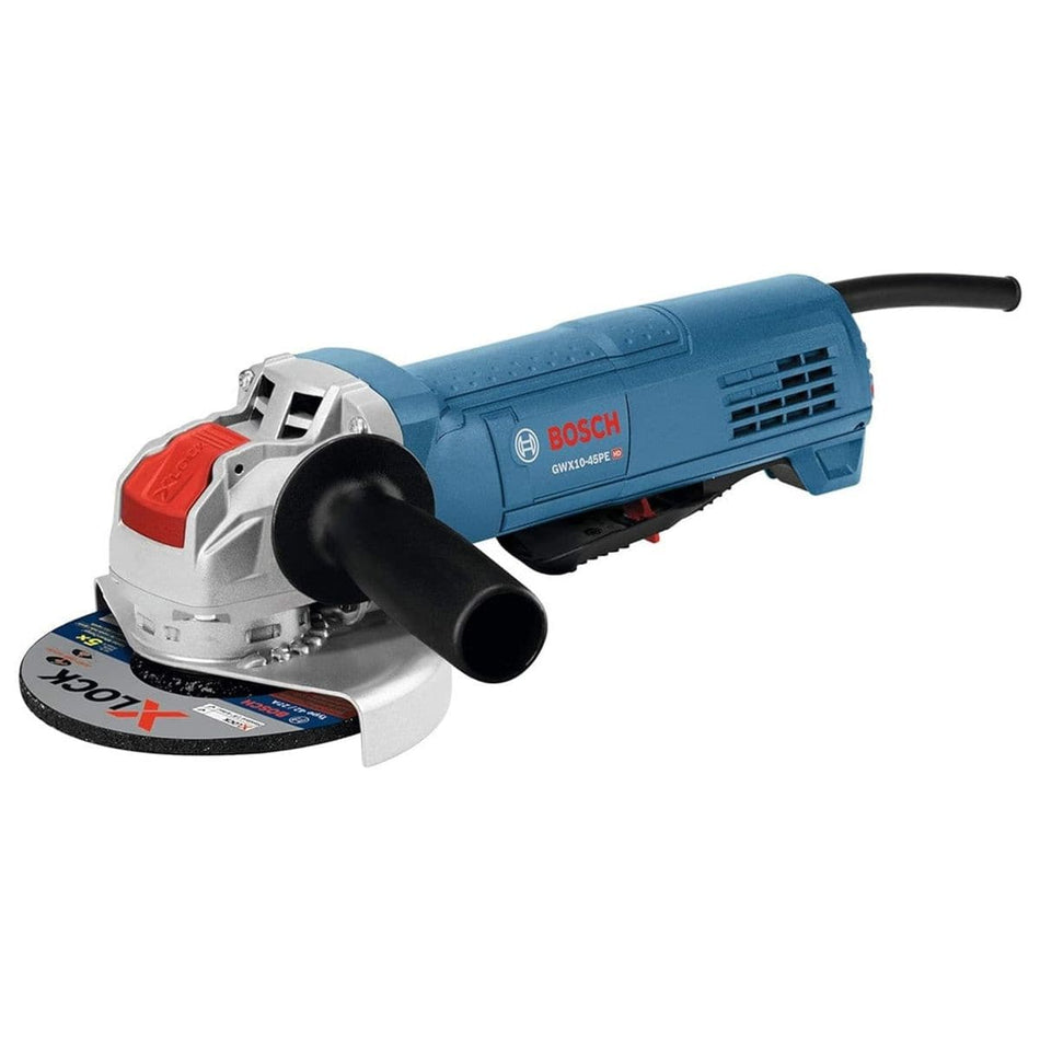 Bosch angle grinder on a white background