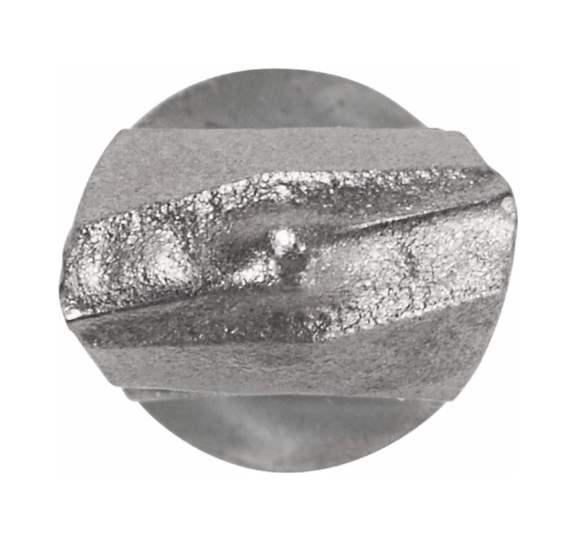 Top-down view of the drill bit head showing the 2-cutter carbide tip layout.