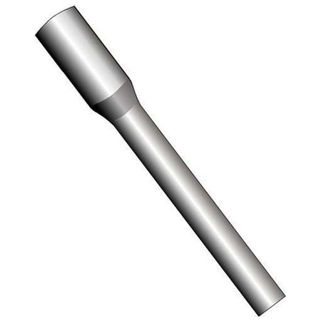 Three dimensional graphic illustration of the Bosch HS2172 fifteen and a half inch earth rod driver tool showing a clean metallic steel profile outline of the deep socket cup head used for sinking copper grounding stakes and lightning conductors.