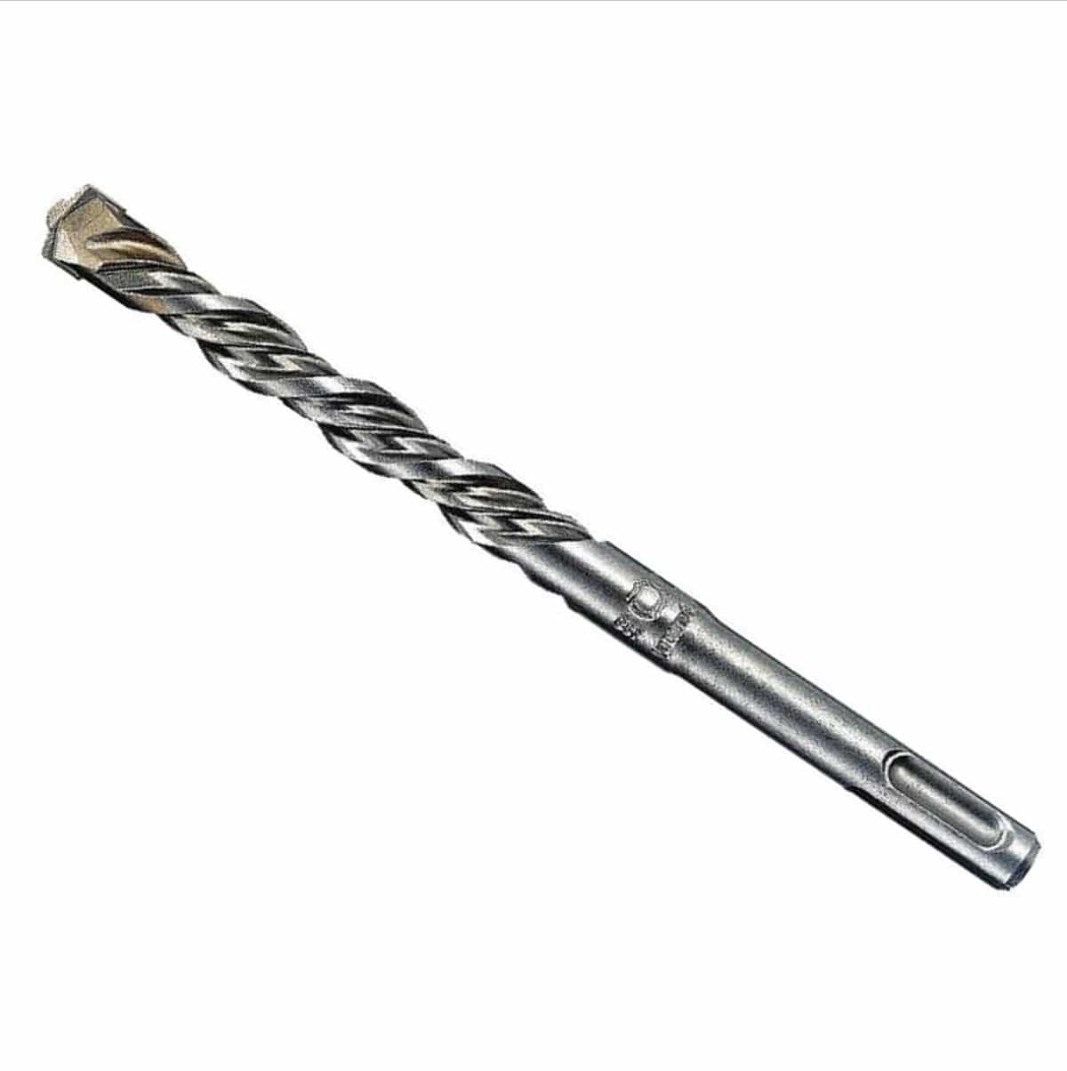 Single image of the Bosch "S4" SDS-plus carbide-tipped rotary hammer bit, showing the 3/16-inch diameter tip, four-flute design for dust removal, and the characteristic SDS-plus shank end for concrete drilling.