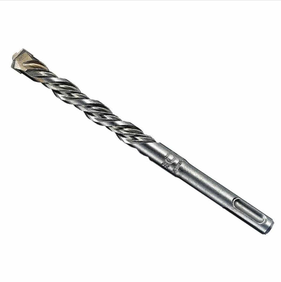 Single image of the Bosch "S4" SDS-plus carbide-tipped rotary hammer bit, showing the 3/16-inch diameter tip, four-flute design for dust removal, and the characteristic SDS-plus shank end for concrete drilling.
