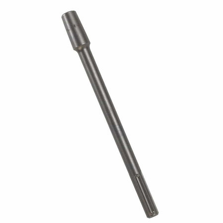 Bosch nine inch SDS Max tamper plate shank adapter model HS1927 featuring a conical toolholder head and premium structural alloy steel body construction for heavy duty concrete scabber bushing heads isolated on a white background.