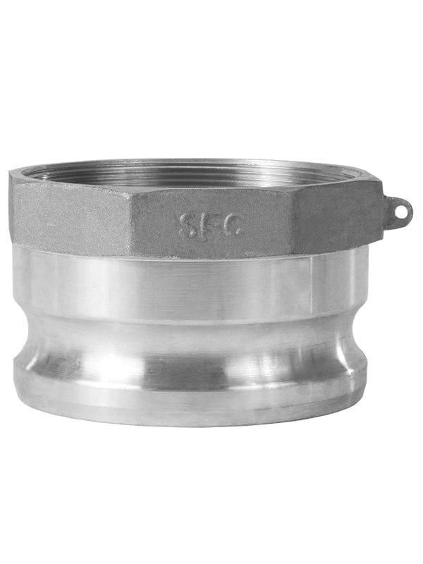 SealFast Female BSP x Male Adapter Cam & Groove Coupling Aluminum in sizes 3 to 6 inches for secure pipe connections