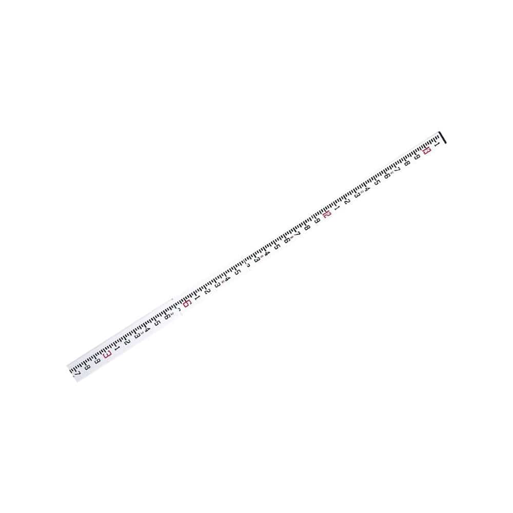 Full view of the CST/berger 06-913C fiberglass measuring rod, demonstrating its rectangular telescoping design with reinforced stability ribs for precise height measurements in surveying and construction.