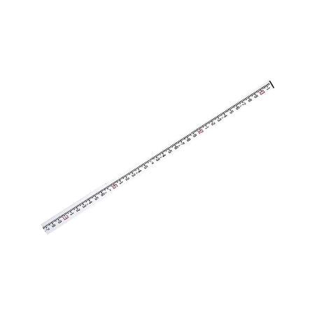 Full view of the CST/berger 06-913C fiberglass measuring rod, demonstrating its rectangular telescoping design with reinforced stability ribs for precise height measurements in surveying and construction.