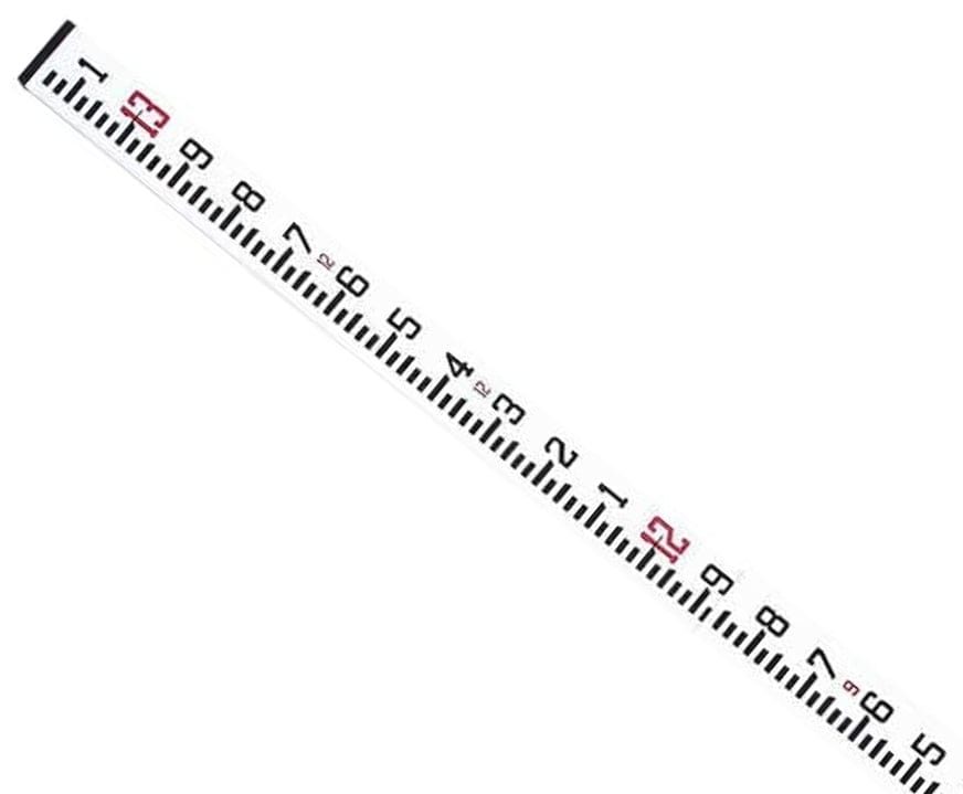 Close up of the CST/berger 06-913 4 Section 13' Fiberglass MeasureMark Telescoping Rod Graduated in 10ths