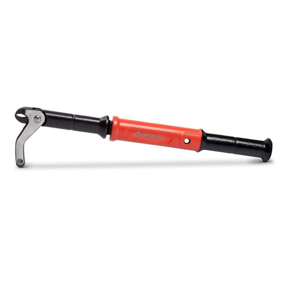 A full side profile studio shot of the Crescent 56NP 19-inch sliding joint nail puller.