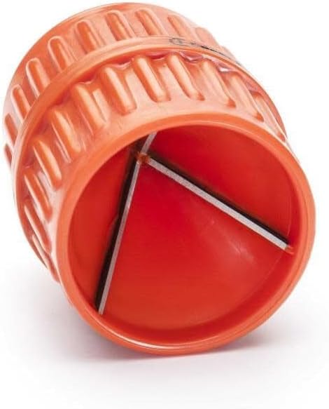 Precision-ground cutting edges on Crescent pipe reamer built to clean 3/8-inch to 1-5/8-inch tubing surfaces.
