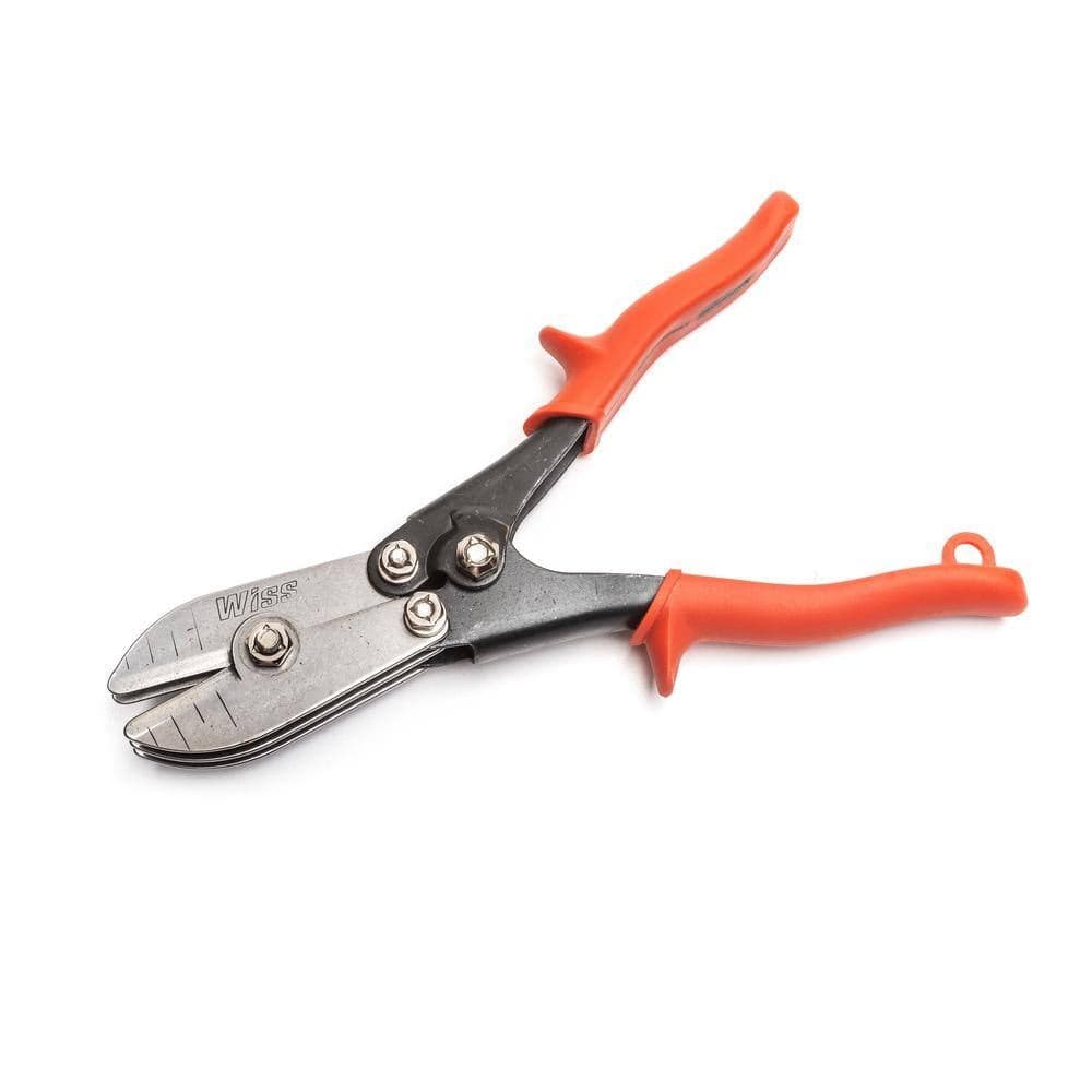 A high-resolution product shot of the WC5SN pipe crimper with the compound action jaw partially open, illustrating the mechanical advantage system designed for professional HVAC and sheet metal work.
