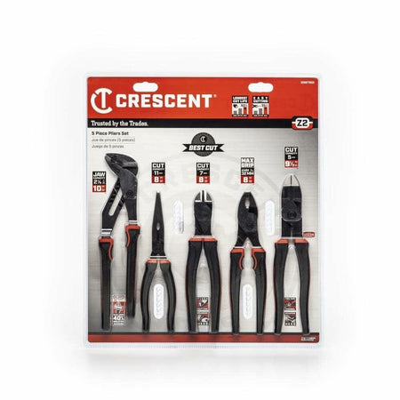Packaging of Crescent pliers set on a white background