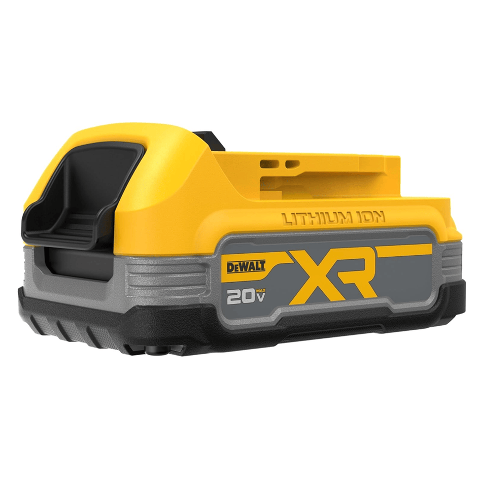DeWalt 20V MAX POWERSTACK Compact Lithium-Ion Battery DCBP034 with LED Fuel Gauge Impact-Resistant Base Fast Charging Lightweight Design Extended Runtime