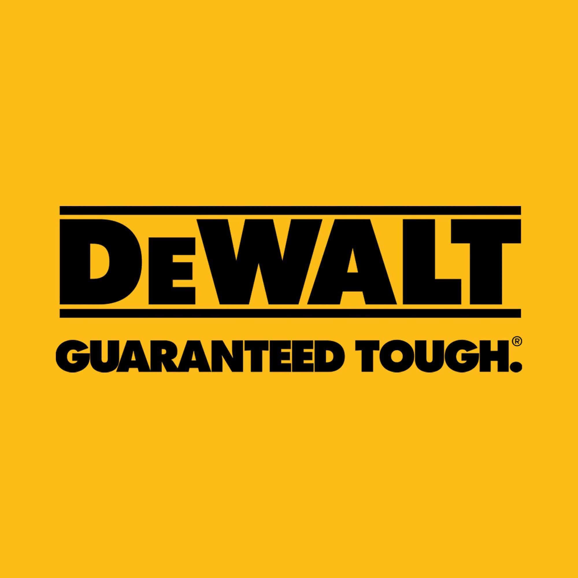 The official logo for the DEWALT ATOMIC Compact Series set against a solid yellow background. This branding represents the line of high-performance, lightweight cordless power tools included in the DCK225D2 combo kit.