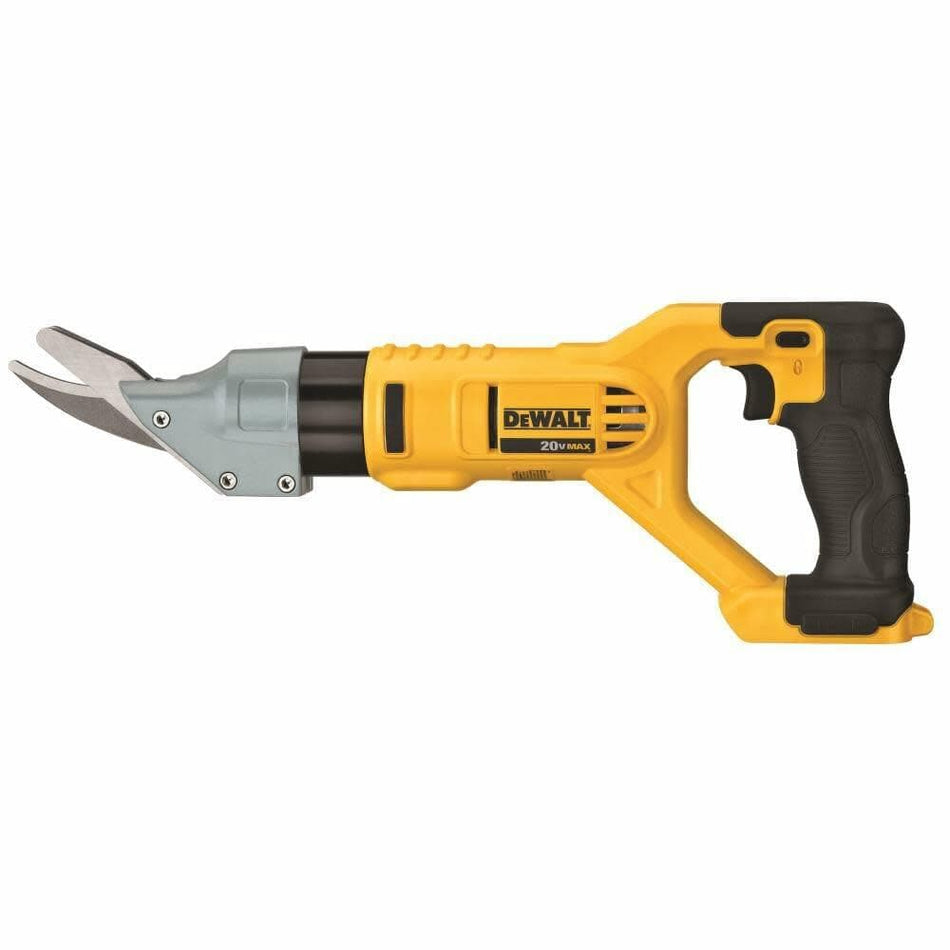 DEWALT 20V MAX Cordless Fiber Cement Shears with LED light, variable speed, and low dust output bare tool for clean cuts