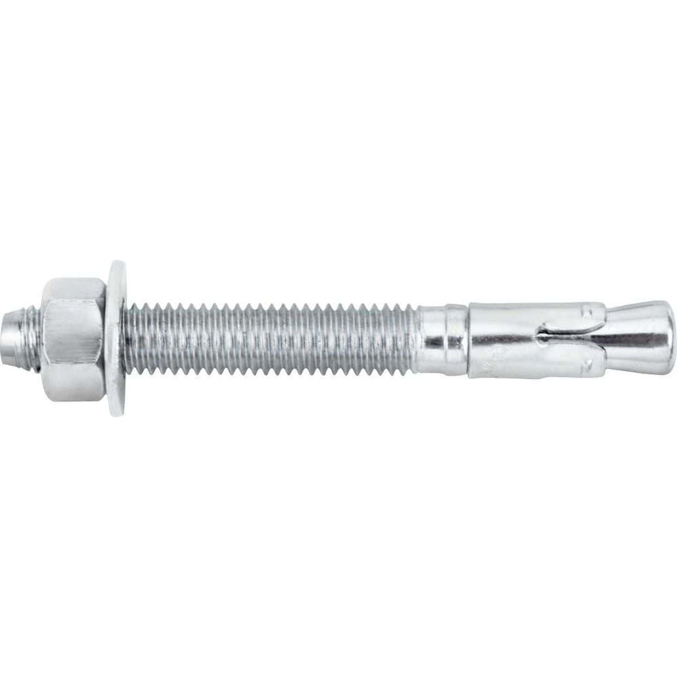 DEWALT 3/8 Inch x 2-3/4 Inch Power-Stud Carbon Steel Wedge Expansion Anchor 50 Pack 7412SDZinc Plated Fully Threaded Heavy Duty Fastener for Concrete