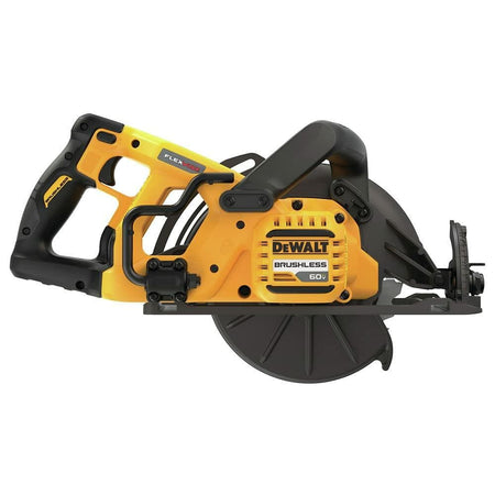 DEWALT FLEXVOLT 60V MAX Brushless 7-1/4 Inch Circular Saw for Framing, Tool Only with ergonomic handle and adjustable blade guard