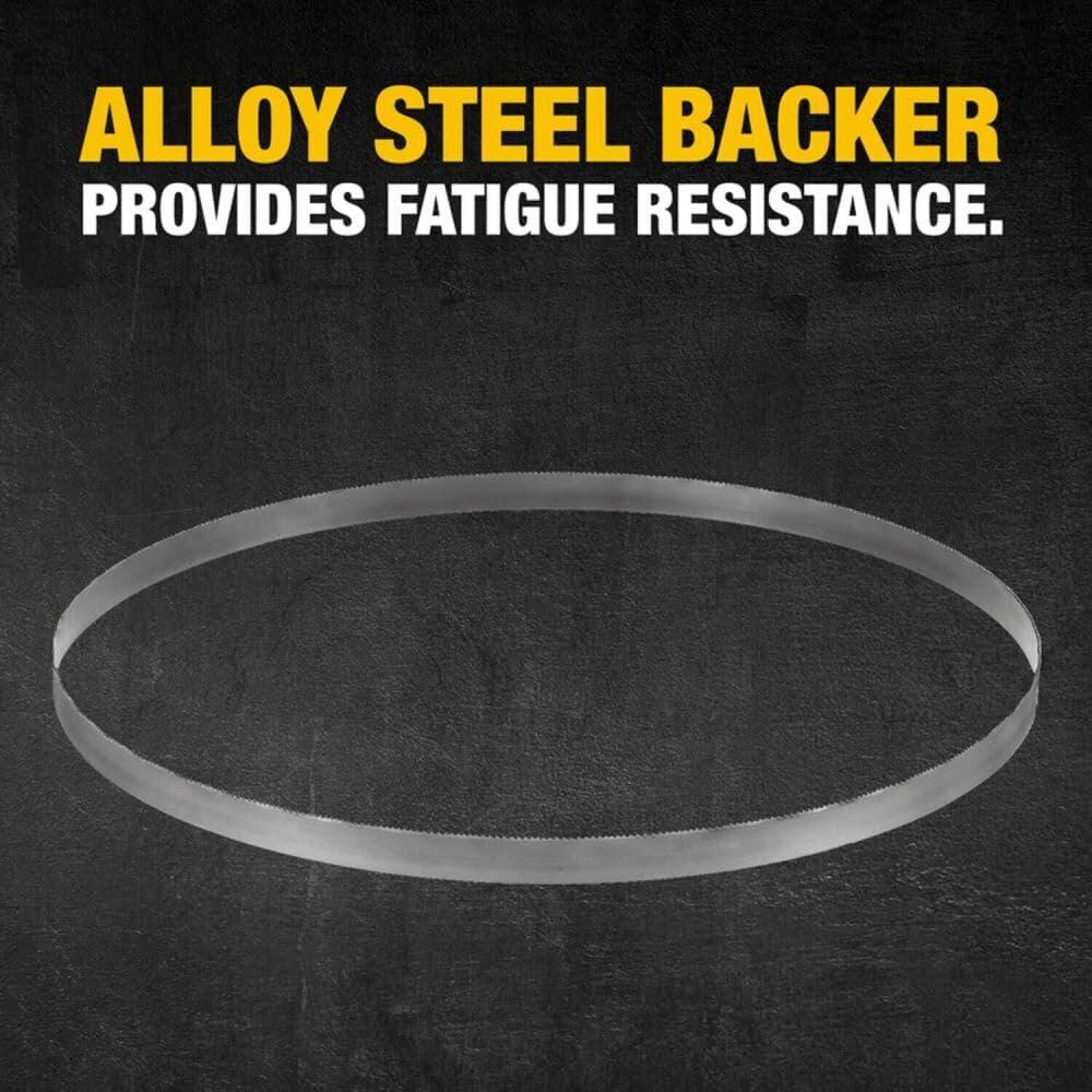 DEWALT Portable Band Saw Blade 32-7/8-Inch 0.020-Inch 14 TPI 3-Pack with alloy steel backer for fatigue resistance