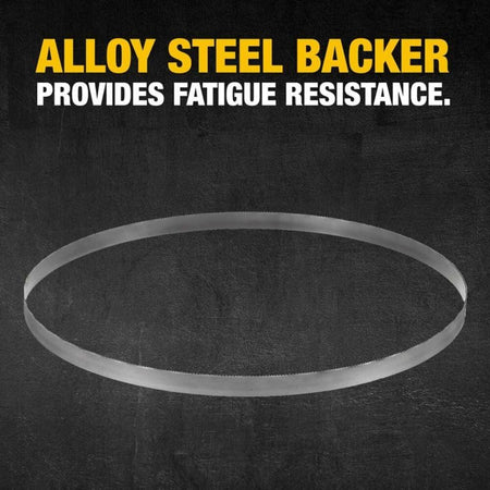DEWALT Portable Band Saw Blade 32-7/8-Inch 0.020-Inch 14 TPI 3-Pack with alloy steel backer for fatigue resistance