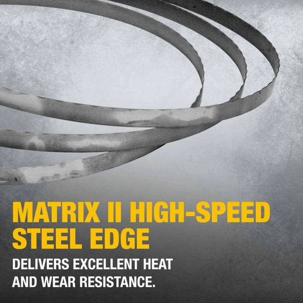 DEWALT Portable Band Saw Blade 32-7/8-Inch .020-Inch 14 TPI 3-Pack with Matrix II high-speed steel edge