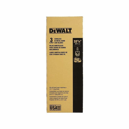 DEWALT Portable Band Saw Blade 32-7/8-Inch .020-Inch 14 TPI 3-Pack DW3982C in packaging box