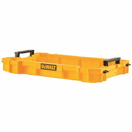 DEWALT TOUGHSYSTEM 2.0 Shallow Stacking Organizer Tray DWST08110 with lift-out handles for toolbox storage