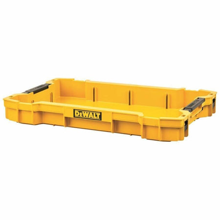 DEWALT TOUGHSYSTEM 2.0 Shallow Stacking Organizer Tray with lift-out design for toolboxes and easy tool storage