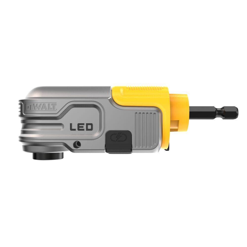 Direct side profile of the DEWALT MAXFIT ULTRA modular attachment emphasizing the slim 1.5-inch head height designed for maximum accessibility in confined areas.