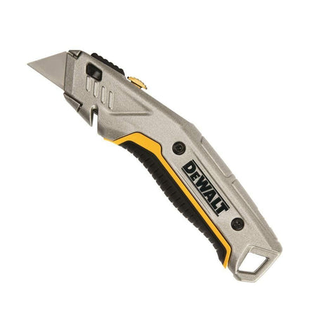 DEWALT Push Button INSTANTCHANGE Utility Knife DWHT10914 with Quick-Swap Blade Storage and Ergonomic Grip