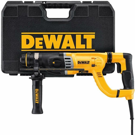 DEWALT SDS+ 1-1/8" Rotary Hammer Drill with Vibration Control Kit including Side Handle and Depth Rod in Carrying Case
