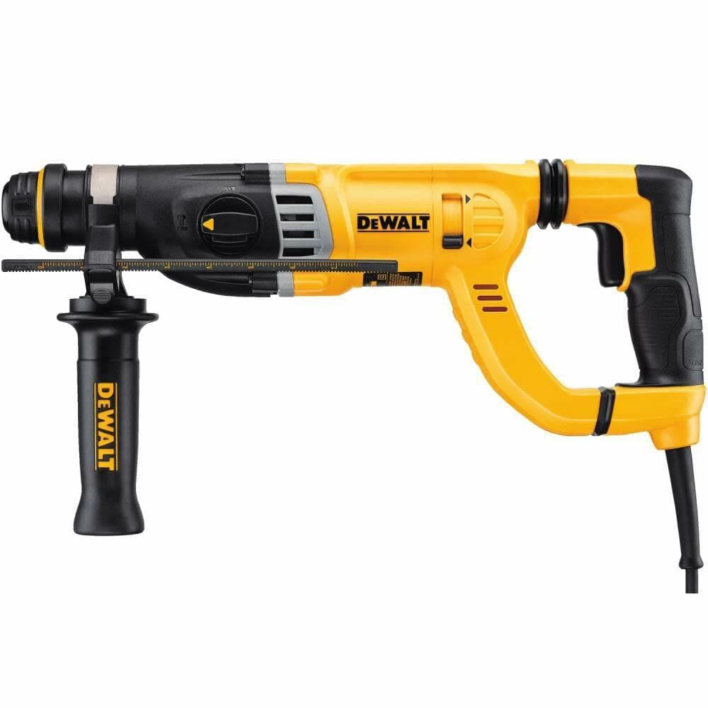DEWALT SDS+ 1-1/8 Inch Rotary Hammer Drill with Vibration Control, Side Handle, Depth Rod, Corded D25263K Kit