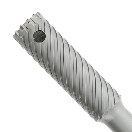 Close-up detail of the heavy-duty carbide tipped cutting head of the Diablo 1-1/2 inch rebar cutter showcasing the precision brazed teeth for industrial steel cutting.