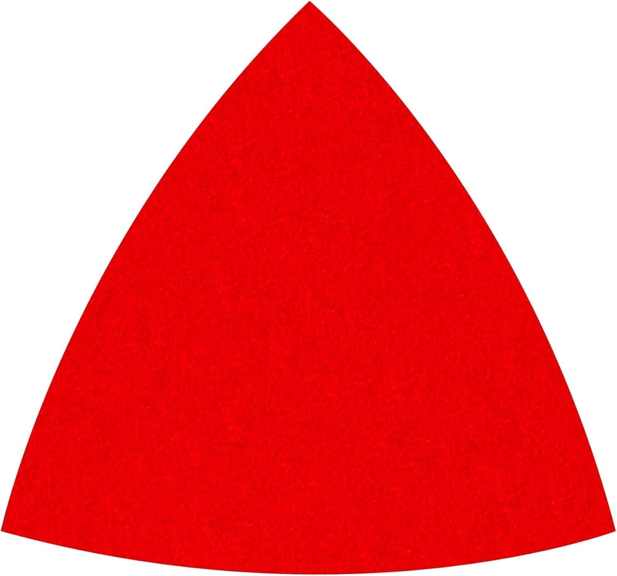 Individual Diablo 3-1/8 inch red triangular detail sanding sheet featuring a premium ceramic blend abrasive with a medium 120-grit finish.