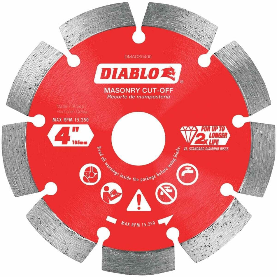 Diamond blade with Diablo branding on a white background