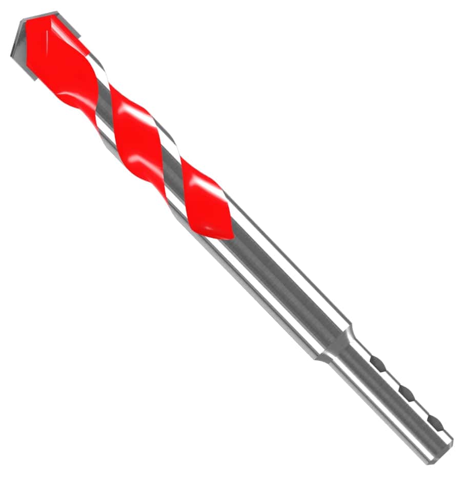 Individual Diablo 5/8 inch SPEEDemon Red Granite carbide tipped hammer drill bit for concrete and masonry featuring an optimized U-flute design and red accents.