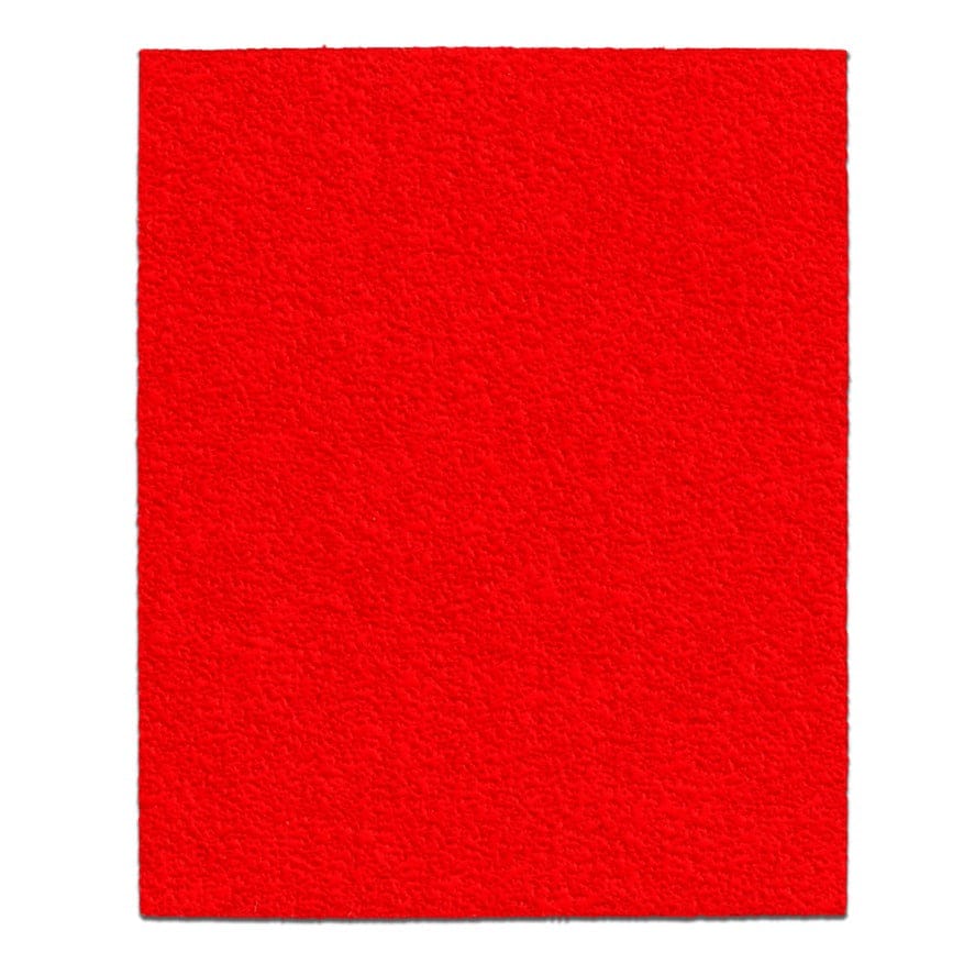 A full-sheet view of the coarse, red 60-grit Diablo sanding paper, showing the ceramic grit texture.